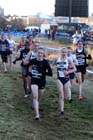 Fionnuala Britton and Gemma Steel lead the senior womens 6k BUPA Great Edinburgh Cross Country. Photo: David T. Hewitson/Sports for All Pics